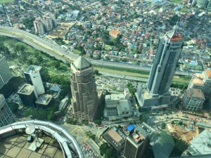 Вид с высоты на Куала-Лумпур